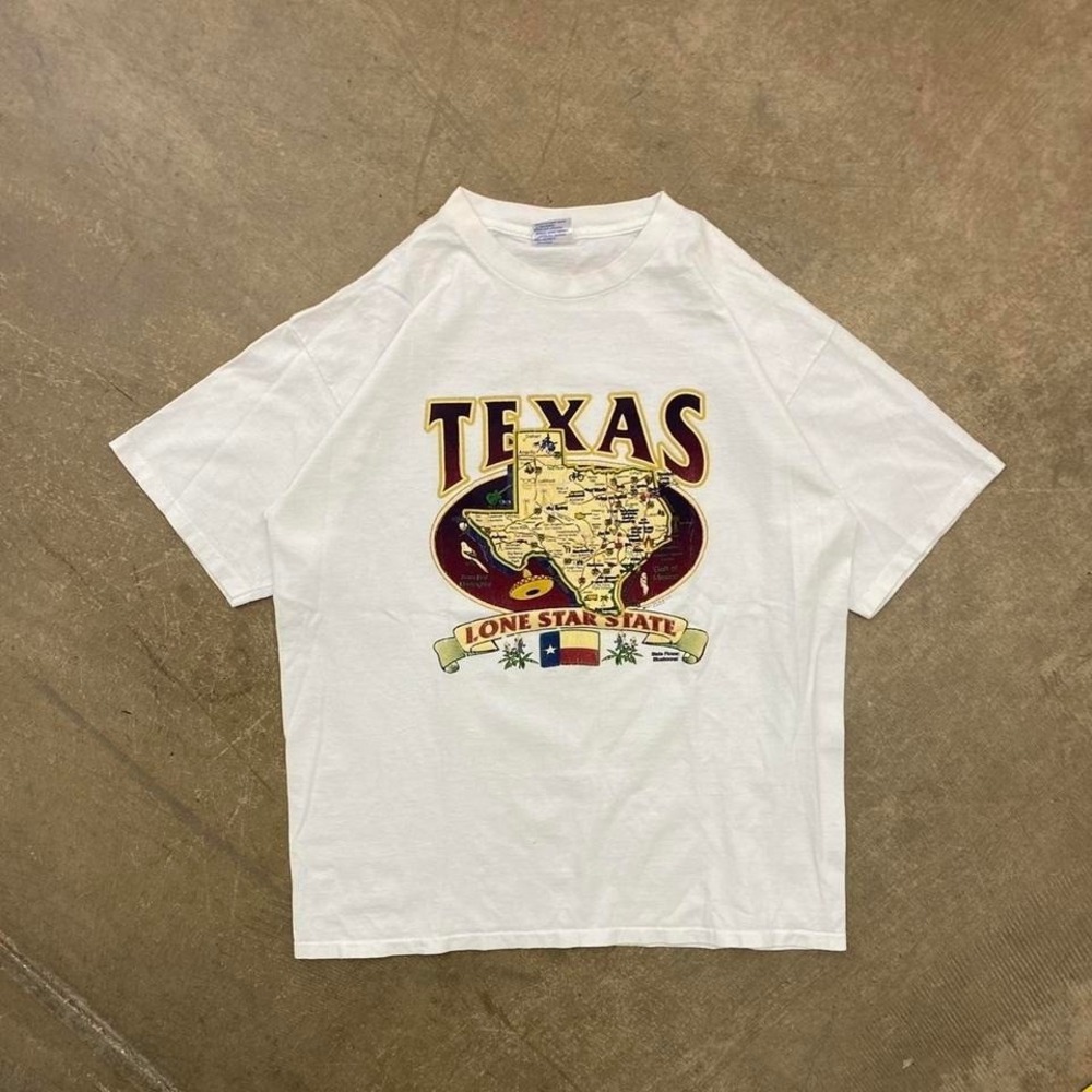 Vintage 90s Texas Nature Destination All Sport T-Shirt Size XL